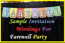 invitation to farewell party wording
